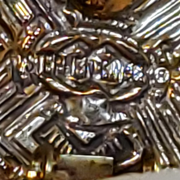 Bronze Clip On Earrings Grey Mother of Pearl Stephen Dweck Elegant Dress Fashion - Picture 3 of 3